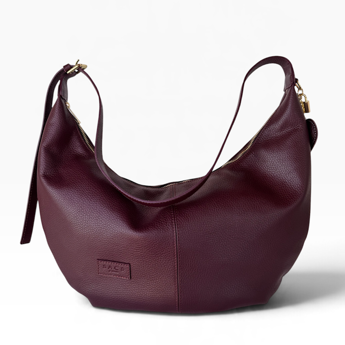 👜 ✨ Maga Cru V. Pelle Dark Burgundy
